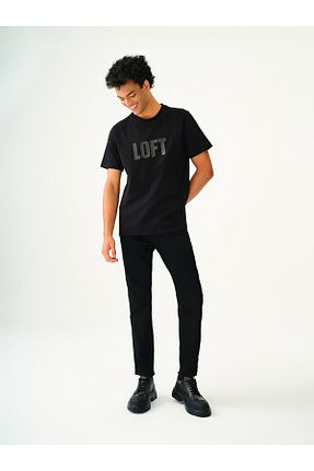 شلوار مشکی مردانه پنبه ای Loft - کد 870890583