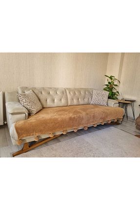 کاور مبل قهوه ای پنبه ای Petek Home - کد 878597752