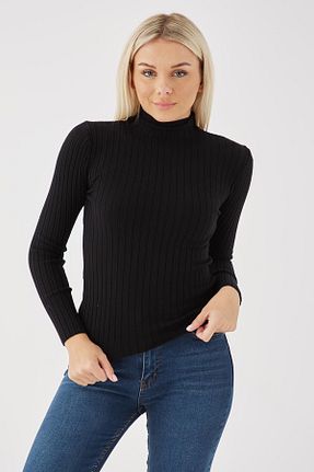 پلیور مشکی زنانه ساده Fashion Friends - کد 772505816
