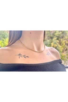 گردنبند استیل ( فولاد ) زرد زنانه استیل ضد زنگ Fasion Jewelry - کد 878592701