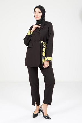 ست بالاتنه و پائین تنه حجاب مشکی زنانه رگولار Beyza - کد 878588903