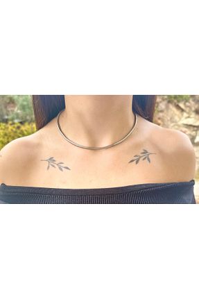 گردنبند استیل ( فولاد ) طوسی زنانه استیل (فولاد) Fasion Jewelry - کد 878596977