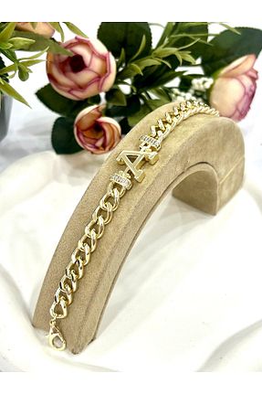 دستبند جواهر زرد زنانه زیرکن FASHİON JEWELRY - کد 878604086