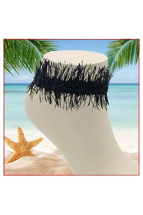 خلخال جواهر مشکی زنانه فلزی Bijustore - کد 878605028
