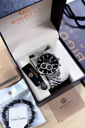 ساعت مچی متالیک مردانه 44 میلی متر Bigotti - کد 878612922