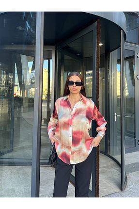 پیراهن قهوه ای زنانه اورسایز NEW STATION - کد 878622404