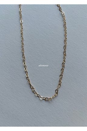 گردنبند جواهر زرد زنانه پوشش لاکی aksesuaris - کد 878620584