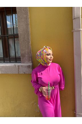 روسری زرد پنبه ای İpekhan - کد 878623896