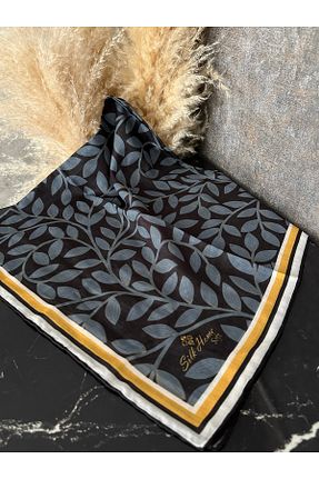 روسری مشکی پنبه ای Silk Home - کد 878630754