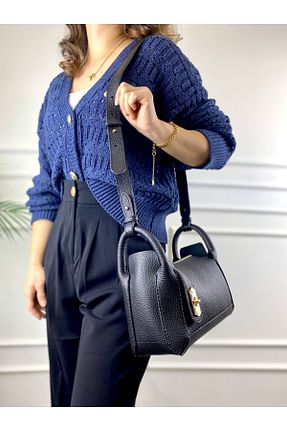کیف دوشی مشکی زنانه چرم مصنوعی modvina - کد 878633102
