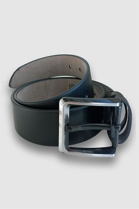 کمربند مشکی مردانه چرم مصنوعی Shine Leather - کد 862141548