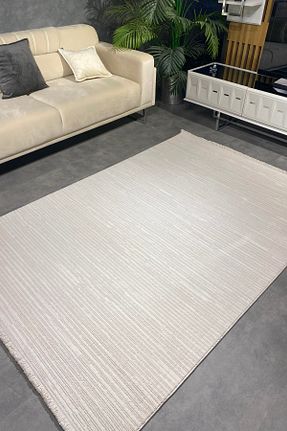 فرش بژ قابل شستشو Halı Sepeti - کد 872419934