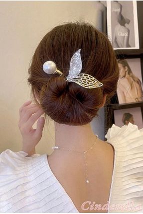گیره سر سبز زنانه سنگ کریستال Cinderella - کد 835799197