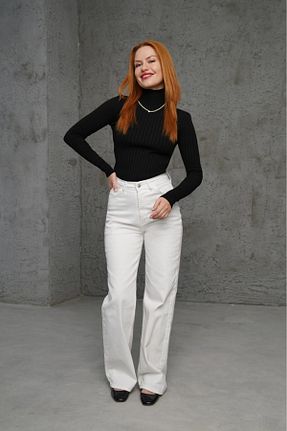 پلیور سبز زنانه ساده BYKUZEYARAS - کد 879067897