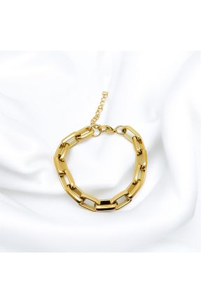 دستبند استیل (فولاد) طلائی زنانه استیل ضد زنگ MELLS TAKI - کد 878704095