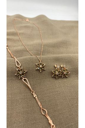 ست نقره خاکی زنانه زیرکن SURA SILVER - کد 878706426