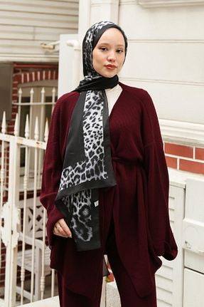 شال مشکی زنانه ابریشم Hint İpek - کد 878729577