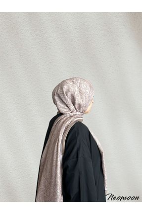 شال بژ زنانه میکرو ساتن NEOMOON - کد 878846009