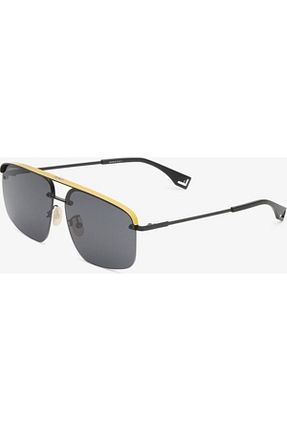 عینک آفتابی مشکی زنانه UV400 Fendi - کد 88599670