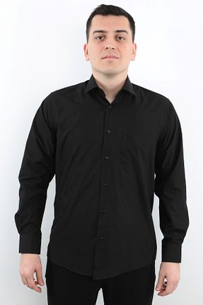 پیراهن مشکی مردانه رگولار Veli Önkal - کد 878763964