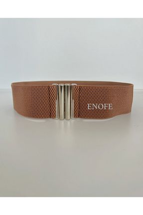 کمربند قهوه ای زنانه پارچه ای ENOFE - کد 878759194