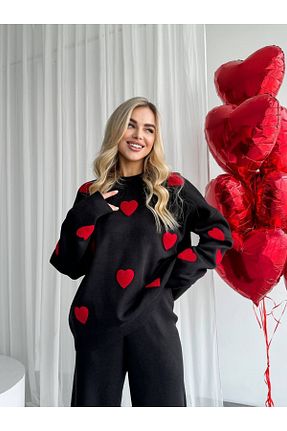 پلیور مشکی زنانه Kalp Jose Clothing - کد 878759719