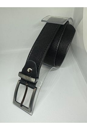 کمربند مشکی بچه گانه چرم خالص Yurtsever - کد 878613004