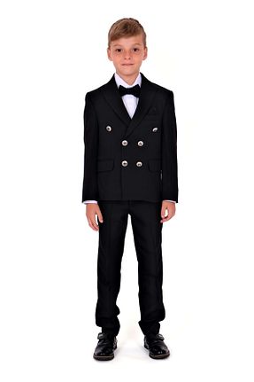 کت و شلوار مشکی بچه گانه یقه کتی Mnk Baby&Kids - کد 829983963