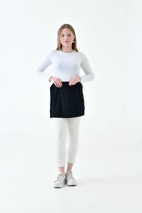 دامن سایز بزرگ مشکی زنانه پنبه ای mirach - کد 878794105