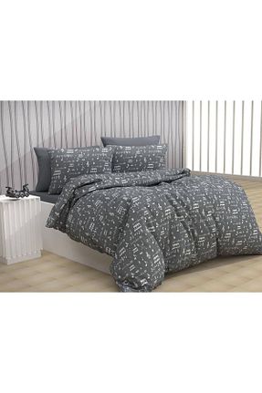 ست ملحفه تکنفره طوسی کش دار StellaFlavo - کد 878806240