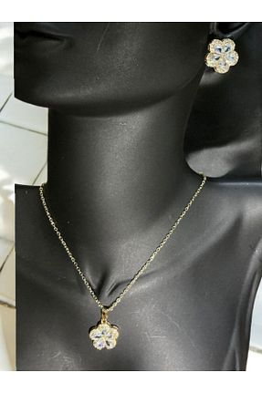 ست جواهر سفید زنانه استیل ضد زنگ afezba - کد 878823792