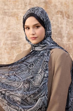 شال مشکی زنانه پنبه پلی استر İpekhan - کد 878837613