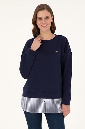 سوئیشرت سرمه ای زنانه ساده U.S. Polo Assn. - کد 878934863