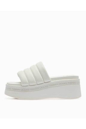 صندل طلائی زنانه پاشنه پر Tommy Hilfiger - کد 878953604