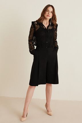 شلوارک و برمودا مشکی زنانه پلی استر Naramaxx - کد 683018279