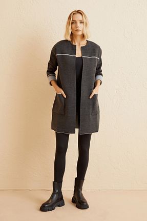 پلیور طوسی زنانه رگولار Naramaxx - کد 683018236