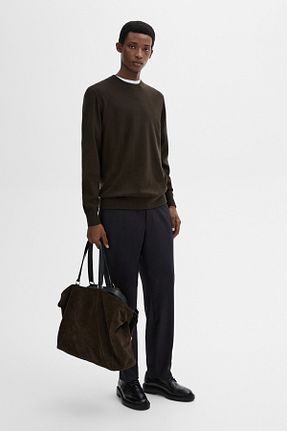 پلیور سبز مردانه ساده Massimo Dutti - کد 878963299