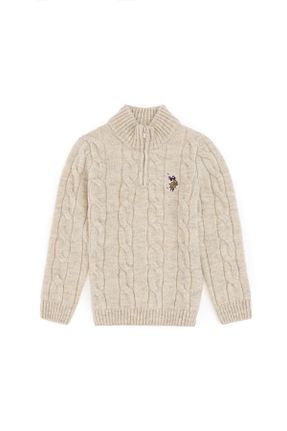 پلیور مشکی بچه گانه ساده U.S. Polo Assn. - کد 878964794