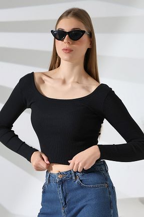 بلوز مشکی زنانه ساده VG BOND MODA - کد 878963868