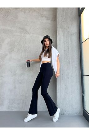 ساق شلواری سرمه ای زنانه بافتنی Ozy Fashion - کد 878966278