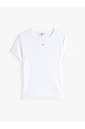 تیشرت طلائی زنانه رگولار Tommy Hilfiger - کد 795855965