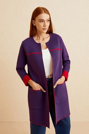 پلیور بنفش زنانه رگولار Naramaxx - کد 683018315