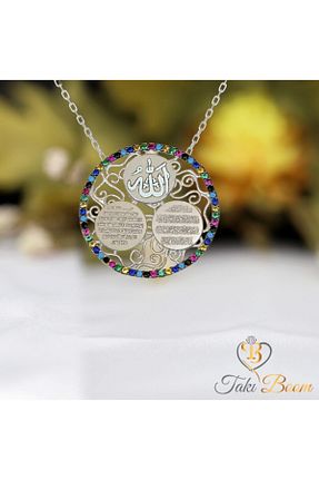 گردنبند نقره سفید زنانه 925 عیار Takı Boom - کد 57395452