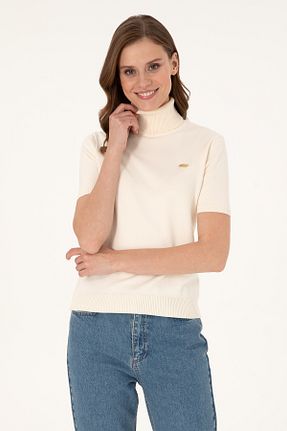 پلیور سفید زنانه ساده U.S. Polo Assn. - کد 878971840