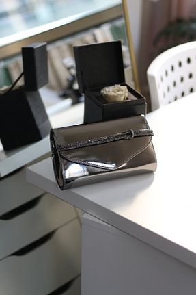 کیف مجلسی مشکی زنانه چرم لاکی Moom Bag - کد 878980556