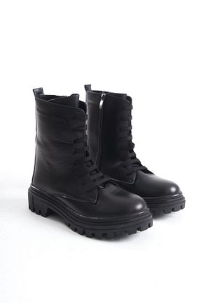 بوت / نیم بوت مشکی زنانه چرم خالص Lizzu - کد 878981530