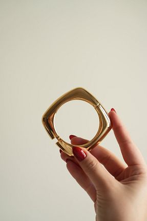 دستبند استیل (فولاد) طلائی زنانه استیل ضد زنگ Ladies&Gentlemen - کد 878972081