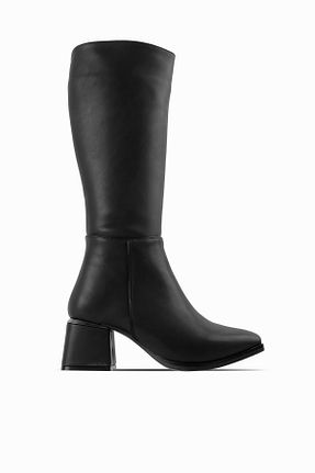 چکمه مشکی زنانه پاشنه متوسط (5-9 سانتی متر) LAL SHOES & BAGS - کد 878972719