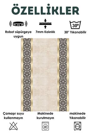 فرش طلائی قابل شستشو ComfortCo - کد 917759269