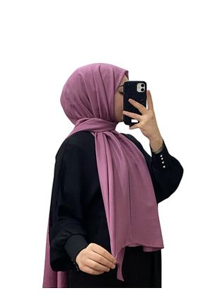 شال بنفش زنانه پنبه ای Harem - کد 878995259